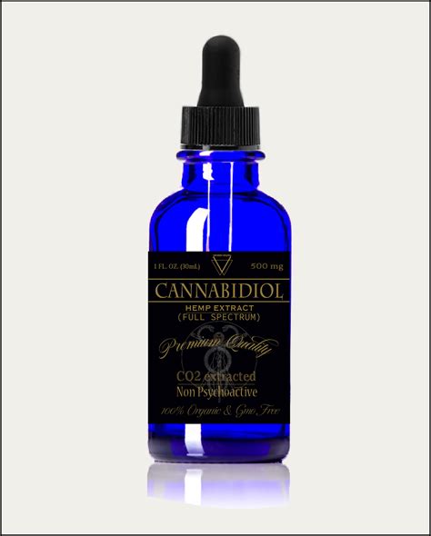 500mg CBD Full Broad Spectrum Hemp Extract Tincture Palm Oil Free500mg