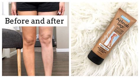 Body Foundation Review Sally Hansen Airbrush Legs Application Tutorial Youtube