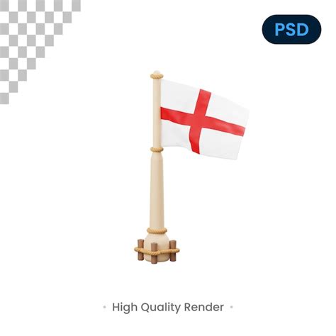 Premium Psd England Flag 3d Icon