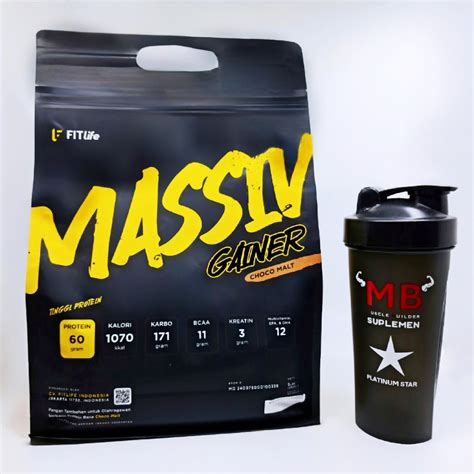 Jual Massiv Gainer Fitlife 5 Lbs Massive Mass Protein Fit Life 5lbs 5lb