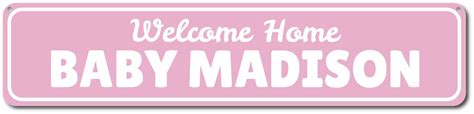 Welcome Home Baby Sign Custom Newborn Name Decor - Etsy