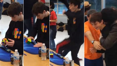 Confirmed Teenager Lucas Etter Sets New Fastest Time To Solve A Rubik