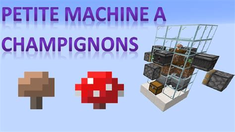 Tutoriel Petite machine à champignons Minecraft 1 14 YouTube