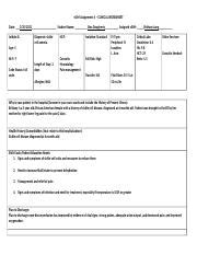 Brittany Long Vsim 4 Docx VSIM Assignment 4 CLINICAL WORKSHEET Date