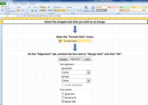 Comment Dissocier Des Cellules Dans Microsoft Excel