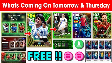 What Is Coming On Tomorrow Monday Next Thursday In Efootball