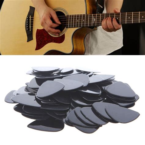 Kit Palhetas Para Guitarra Viol O Ukulele Cavaco E Baixo Pretas Em