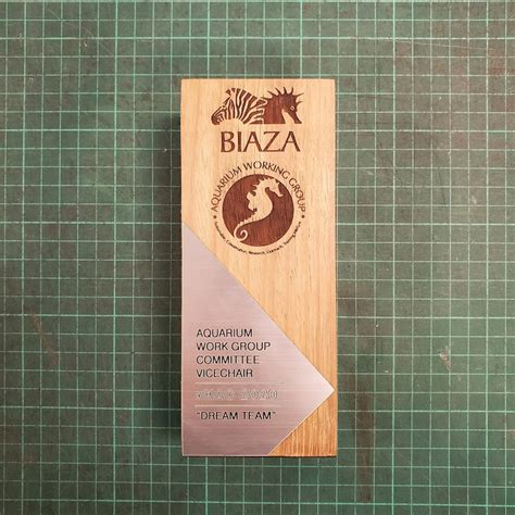 Personalised Wooden Trophy Obelisk Award Personalized Bespoke Etsy