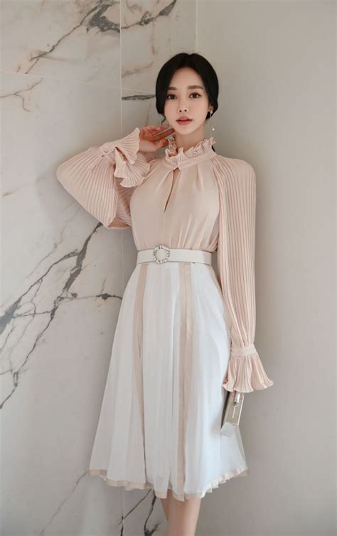 Shein Jabot Collar Lantern Sleeve Sheer Chiffon Blouse Without Bra