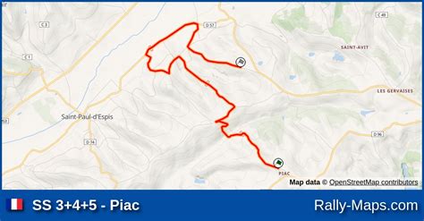 Ss Piac Stage Map Rallye R Gional Du Chasselas Coupe