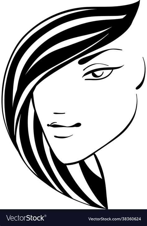 Long Straight Hair Drawing