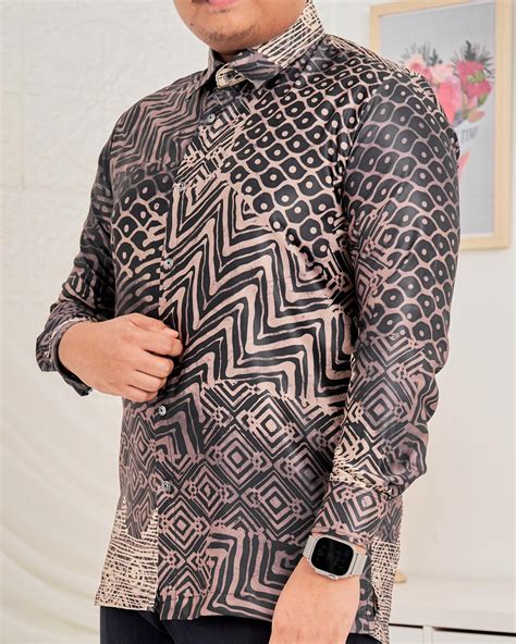 Baju Kemeja Batik Sultan 50 Kayangan Black Smith Kualiti Designer Harga Luarbiasa