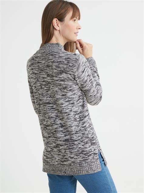 Pull col montant maille torsadée Femme Daxon