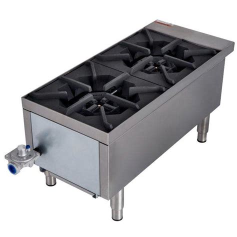 Patriot PT HP12 M 50 000 BTU 2 Burner Gas Hot Plate 12 W Restaurant Equippers