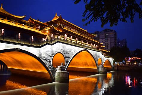 安顺桥 El Puente Anshun en el río Jin Chengdu Lucas Cuitino Flickr