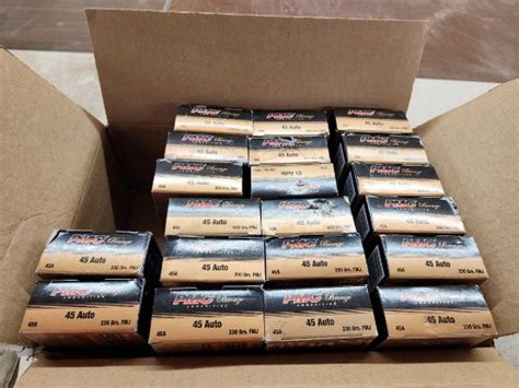 1000 Rounds Of 45 Auto Ammunition | Guns & Military Artifacts Ammo | Online Auctions | Proxibid