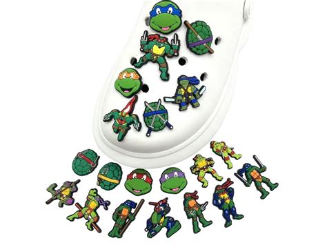 Ninja Turtles Shoes Charms Teenage Mutant Croc Charms Turtles Croc