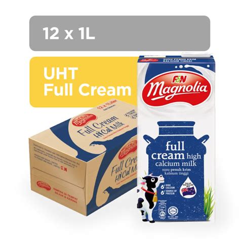 Magnolia Uht Full Cream 1l X 12 Lazada