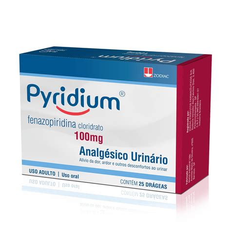 Pyridium Fenazopiridina 100mg 25 Drágeas Com Menor Preço Droga Raia