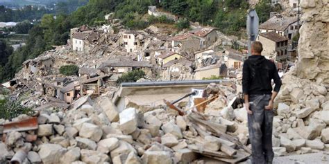 Pictures Earthquake Impact On Accumoli Amatrice Posta And Arquata