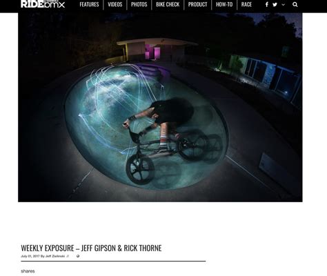 Featured In Ride Bmx ‘weekly Exposure Rick Thorne