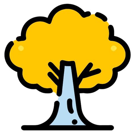 Premium Vector Big Tree Icon Broken Line