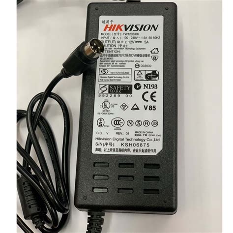 NEW HIKVISION 4Pin 4 Pin DC 12V 2A 3A 5A Power Adaptor DVR CCTV