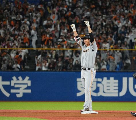 巨人・秋広優人がプロ初安打初打点 プロ初スタメン、第1打席で同点適時打の一発回答 ライブドアニュース