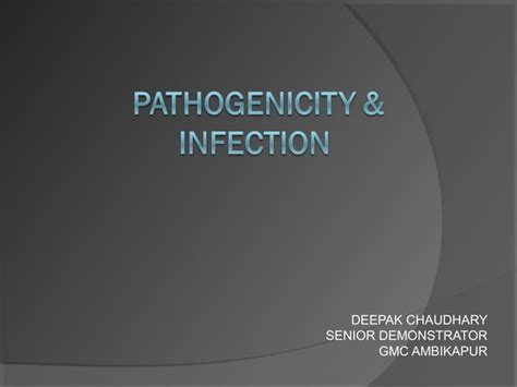 Microbial Pathogenicity Ppt