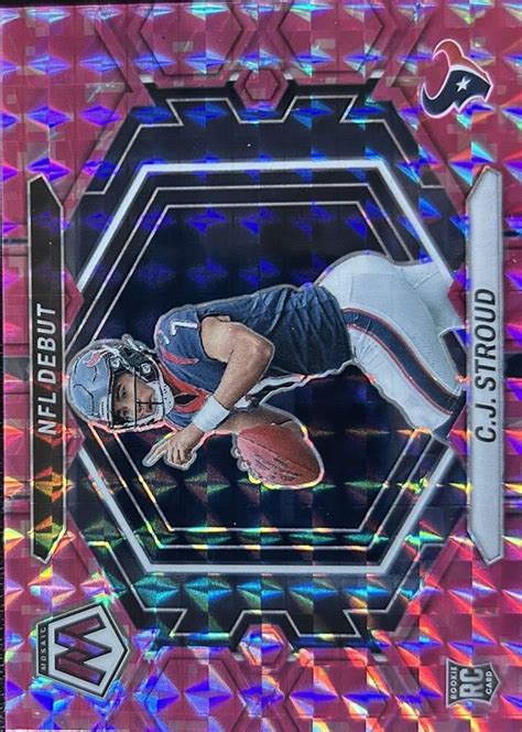 Cj Stroud Mosaic Nd Nfl Debut Pink Camo Price Guide Sports