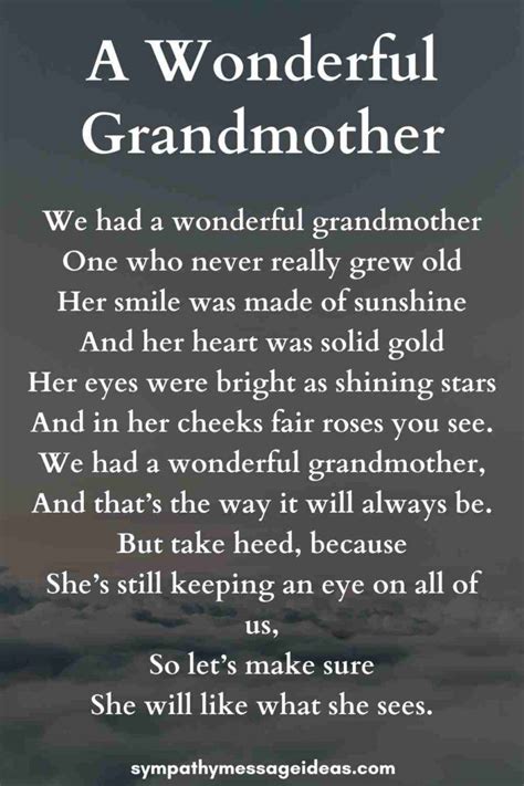 Grandma Passed Away Quotes Funeral Poems For Grandma Grandmother Poem Mom Poems Grandmothers