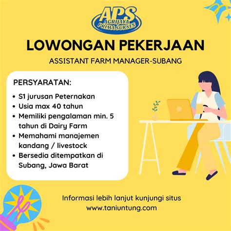 Info Loker Pertanian Di Pt Agrijaya Prima Sukses Tani Untung