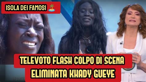 Isola Dei Famosi Colpo Di Scena Al Televoto Flash Eliminata Khady Gueye