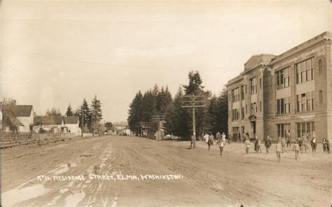 Residence Street Elma Wa Postcard