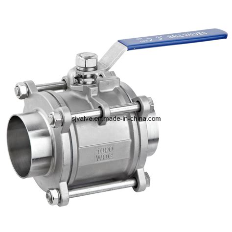 Piece Sanitary Butt Weld Ball Valve China Valve Products Valve