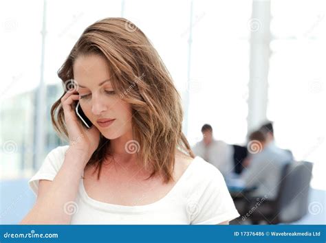 Businesswoman On The Phone Stock Photo Image Of Call 17376486