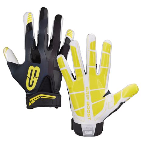 Grip Boost Stealth Dual Color Football Gloves Boys - Youth Sizes (Blk ...