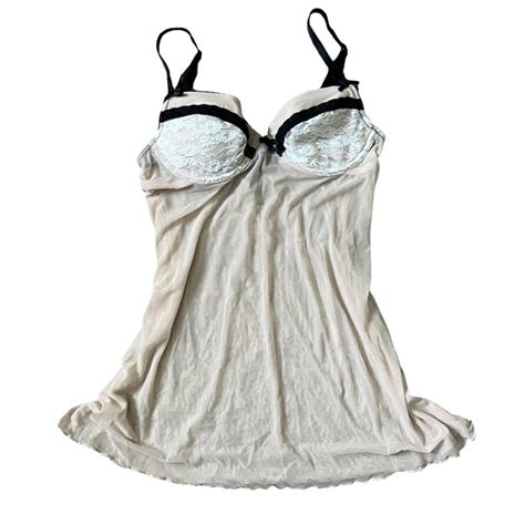 Pale Pink Tan Lingerie Top Depop