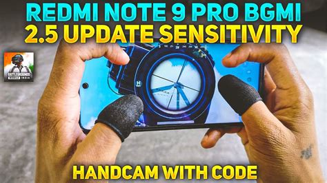 REDMI NOTE 9 PRO BGMI SENSITIVITY CODE NEW 2 5 UPDATE SENSITIVITY