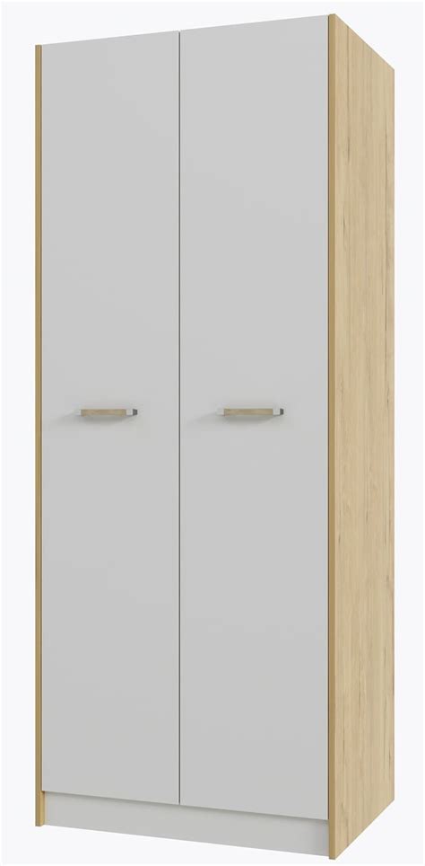 Купить Шкаф "Сканди" 2-х дверный №2 (Дуб Бунратти/Белый) за 85000〒 в ...