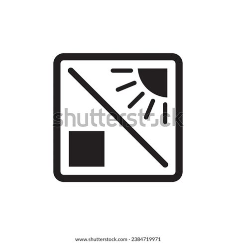 Keep Away Sunlight Icon Symbol Sign Stock Vector Royalty Free