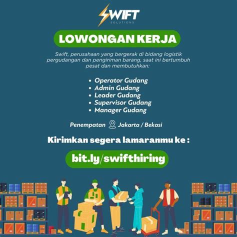 Lowongan Kerja Operator Gudang Admin Gudang Leader Gudang