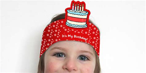 👉 Its My Birthday Headbands Hecho Por Educadores