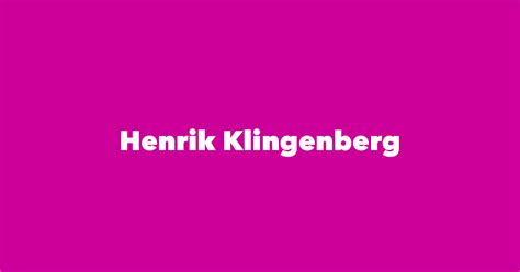 Henrik Klingenberg - Spouse, Children, Birthday & More