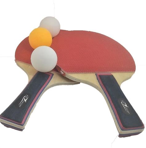 Raquete Ping Pong Tenis Mesa Anatômico Madeira Borracha 2Und Js