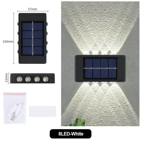 Lampa solarna LED ścienna zewnętrzna wodoodporna 23TYND1011A18315