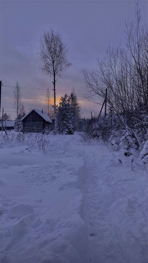 Winter sunset | Manzara, Kış, Çizimler