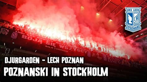 Lech Pozna Fans In Stockholm Sweden Djurg Rden Lech Pozna