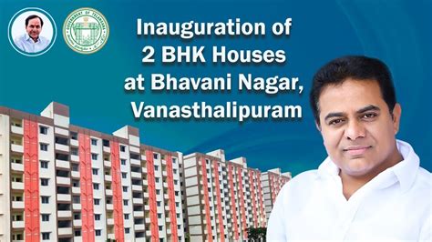 Live Minister Ktr Inauguration Of Bhk Houses At Bhavani Nagar