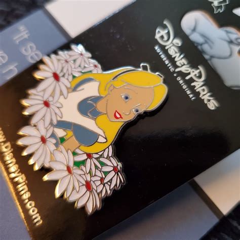 Alice In Wonderland Pin Purchased At The Disney Depop